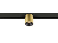 Fixt-it!, 48v, dali, spot rail saillie, rond 2700k, 6,6w, 36°, or/noir