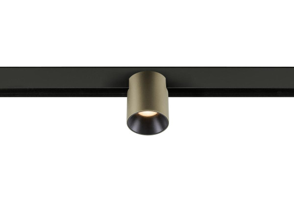 Fixt-it!, 48v, dali, spot rail saillie, rond 2700k, 6,6w, 36°, bronze/noir