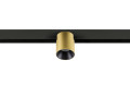 Fixt-it!, 48v, dali, spot rail saillie, rond 3000k, 6,6w, 36°, or/noir
