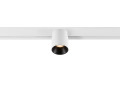 Fixt-it!, 48v, dali, spot rail saillie, rond 2000/3000k, 7,4w, 36°, blanc/noir