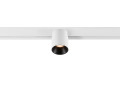 Fixt-it!, 48v, dali, spot rail saillie, rond 2000/3000k, 7,4w, 36°, blanc/noir