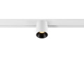 Fixt-it!, 48v, dali, spot rail saillie, rond 2000/3000k, 7,4w, 36°, blanc/noir