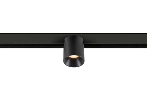 Fixt-it!, 48v, dali, spot rail saillie, rond 2000/3000k, 7,4w, 36°, noir/noir