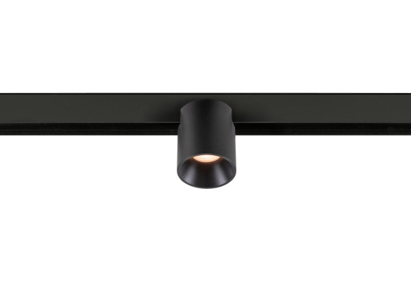Fixt-it!, 48v, dali, spot rail saillie, rond 2000/3000k, 7,4w, 36°, noir/noir