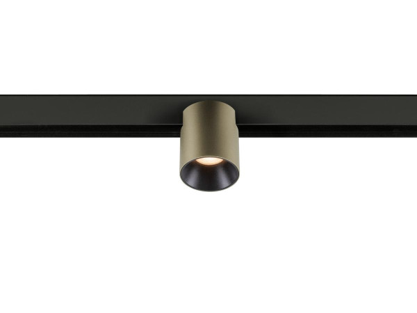 Fixt-it!, 48v, dali, spot rail saillie, rond 2000/3000k, 7,4w, 36°, bronze/noir
