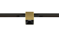 Fixt-it!, 48v, dali, spot rail encas, carré. 2700k, 6,6w, 36°, or/noir