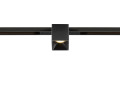 Fixt-it!, 48v, dali, spot rail encas, carré. 3000k, 6,6w, 36°, noir/noir