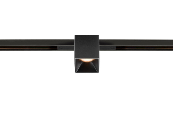 Fixt-it!, 48v, dali, spot rail encas, carré. 2000/3000k, 7,4w, 36°, noir/noir