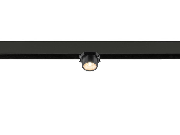 Fixt-it!, 48v, dali, spot rail saillie, carré 2700k, 6,6w, 36°, noir/noir