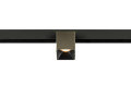 Fixt-it!, 48v, dali, spot rail saillie, carré 2700k, 6,6w, 36°, bronze/noir