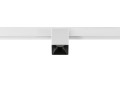 Fixt-it!, 48v, dali, spot rail saillie, carré 3000k, 6,6w, 36°, blanc/noir