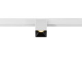 Fixt-it!, 48v, dali, spot rail saillie, carré 3000k, 6,6w, 36°, blanc/noir