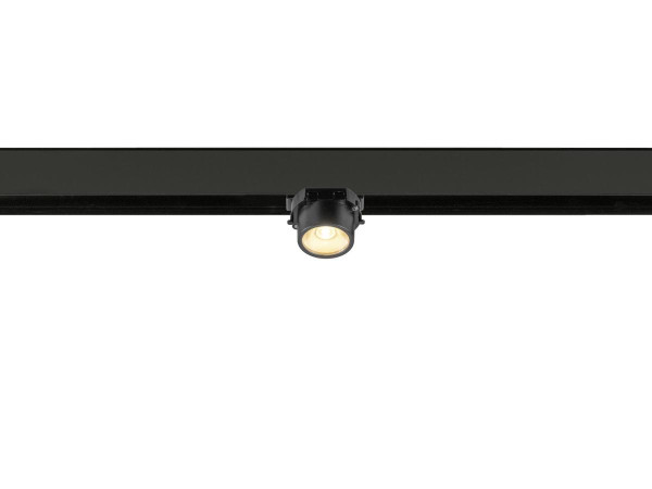 Fixt-it!, 48v, dali, spot rail saillie, carré 3000k, 6,6w, 36°, or/noir