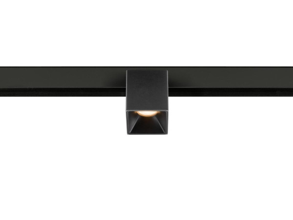 Fixt-it!, 48v, dali, spot rail saillie, carré 2000/3000k, 7,4w, 36°, noir/noir