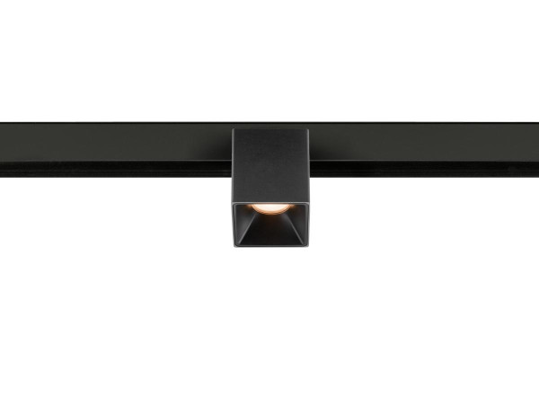 Fixt-it!, 48v, dali, spot rail saillie, carré 2000/3000k, 7,4w, 36°, noir/noir