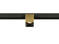 Fixt-it!, 48v, dali, spot rail saillie, carré 2000/3000k, 7,4w, 36°, or/noir
