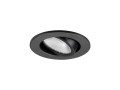 New tria® 45, spot encastré, intérieur, simple, rond, led, 2700k, 24°, 4w, noir
