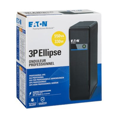 Onduleur 3p ellipse tour, 1ph, off-line, 550va, 330w, 4 prises (din)