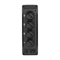 Onduleur 3p ellipse tour, 1ph, off-line, 700va, 420w, 4 prises (din), ports usb