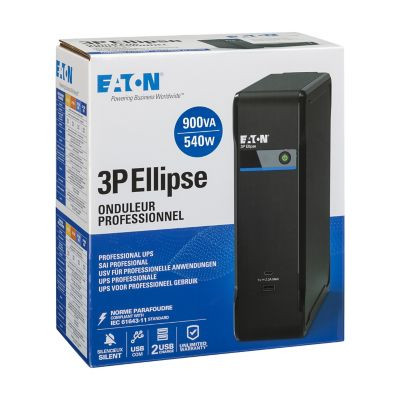 Onduleur 3p ellipse tour, 1ph, off-line, 900va, 540w, 4 prises (iec), ports usb