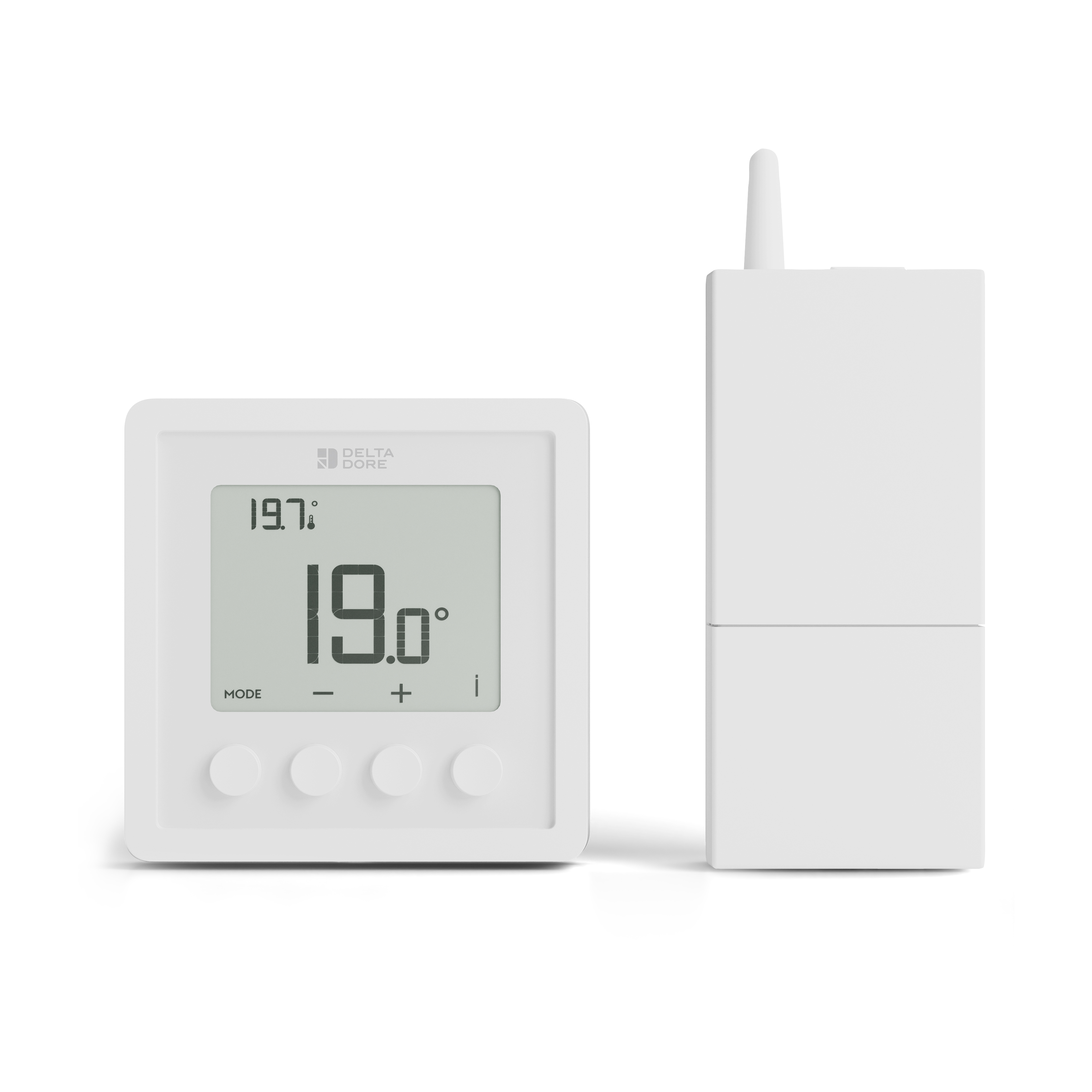 Delta Dore Tybox 5150 – Thermostat Sans Fil Pour Pompe à Chaleur Réversible, Chauffage/Climatisation Connecté, Pilotage Via App Tydom