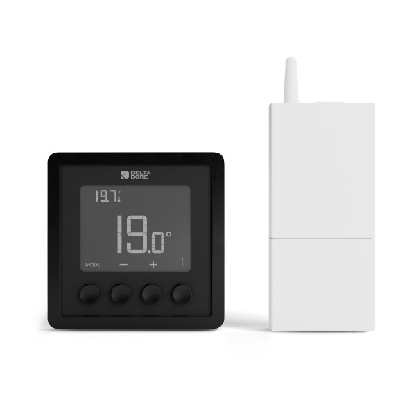 Tybox rf 210 bk | thermostat sans-fil hydraulique et aéraulique – noir