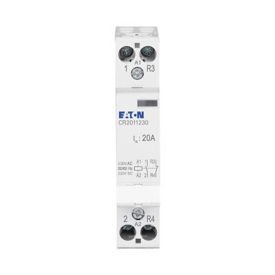 Relais modulaire, 20a, 230v ac/dc, 1no+1nc