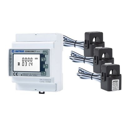Compteur triphasé sdm630mct + 3 transformateurs de courant (tc) 16-120a/40ma