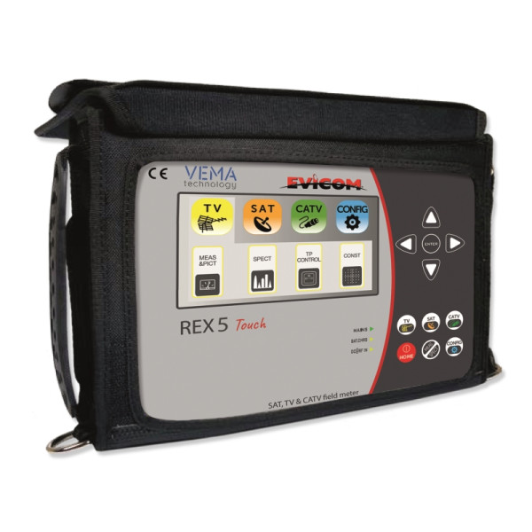 Mesureur de champs numerique hd terrestre et satellite (ecran 5'' tactile)
