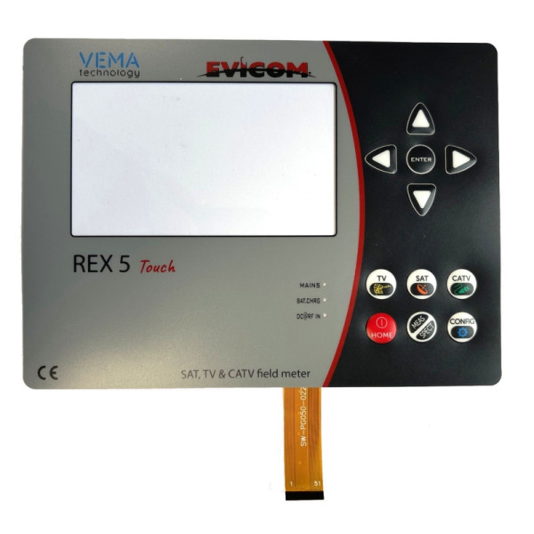 Etiquette frontale pour mesureur mrex5