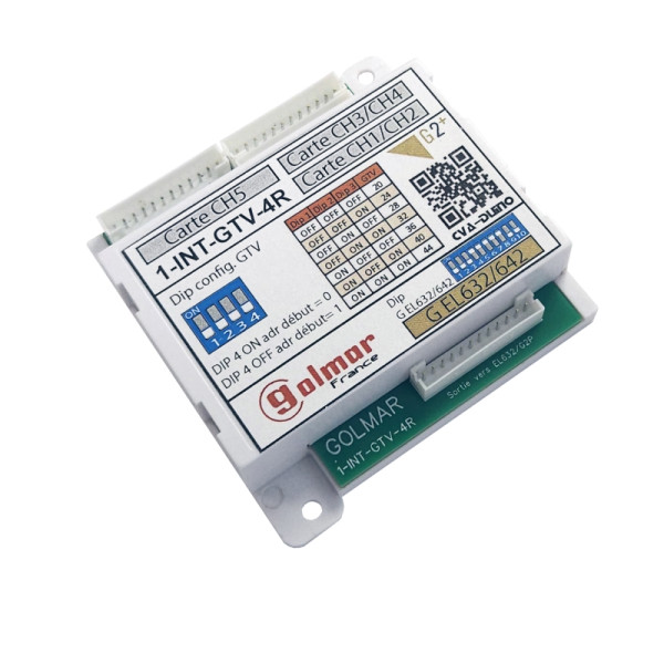 Carte interface bouton pour platine gtv62 4 rangées