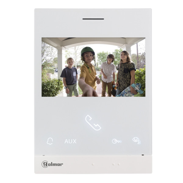 Moniteur avec écran 4.3'' mains-libres blanc