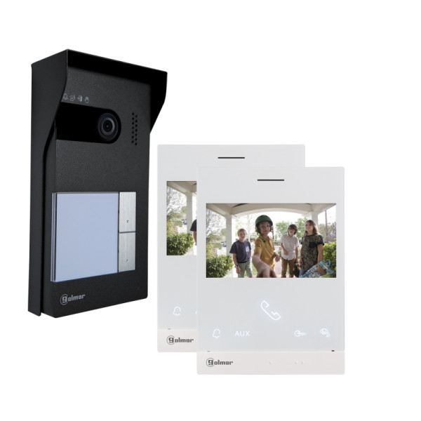 Kit vidéo soul 2 appels avec moniteurs art4 x lite