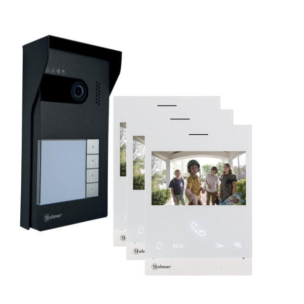 Kit vidéo soul 3 appels avec moniteurs art4 x lite