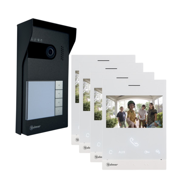 Kit vidéo soul 4 appels avec moniteurs art4 x lite
