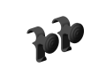 Patère noire x2 compatibles radiateur sèche-serviettes ezybain