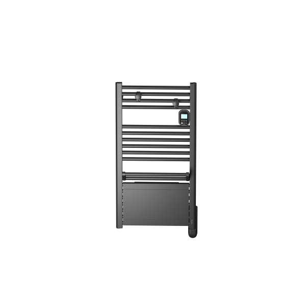 Ezybain boost radiateur sèche serviettes 500 + 1000 w largeur 500 satin noir