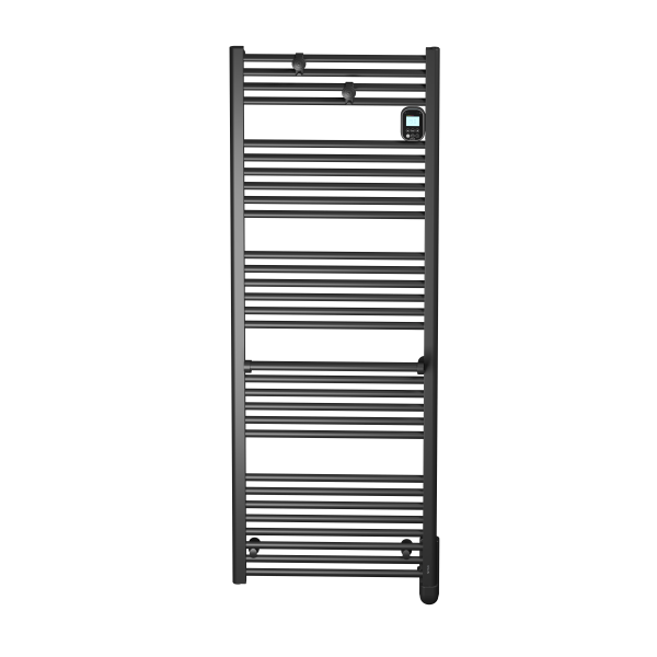 Ezybain radiateur sèche serviettes 1000 w largeur 600mm - satin noir