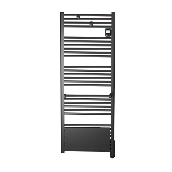 Ezybain boost radiateur sèche serviettes 1000 + 1000 w largeur 600mm- satin noir