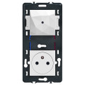 Pack control mosaic with netatmo prise control + prise 2p+t - blanc 