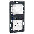 Pack control mosaic with netatmo prise control + prise 2p+t - blanc 