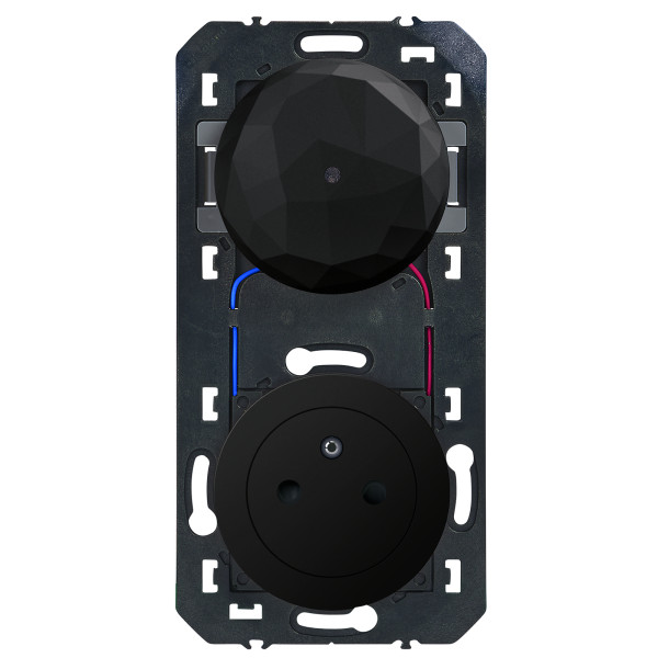 Pack control dooxie with netatmo + prise 2p+t - noir 