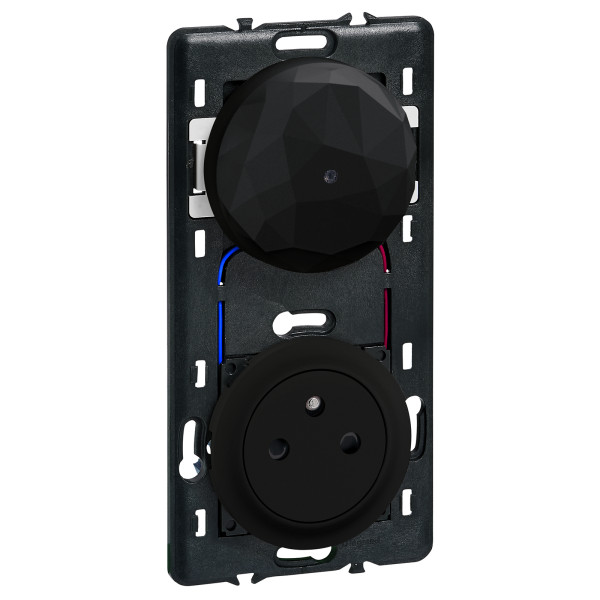 Pack control céliane with netatmo + prise 2p+t - noir 