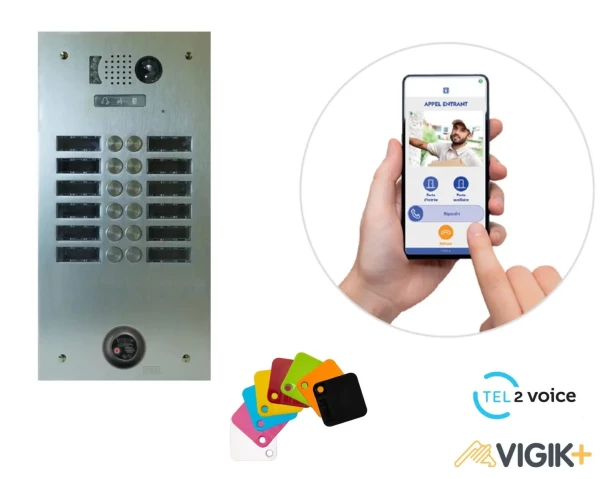 Kit tel2voice 2r 12bp programme 10 ans