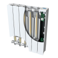 Axino gtb radiateur horizontal - 1500w - blanc