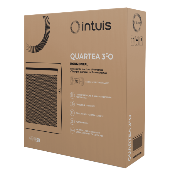 Quartéa-3eo panneau rayonnant vertical - 1500w - blanc