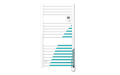 Ezybain nativ - radiateur sèche-serviettes 500 w largeur 500 blanc