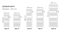 Ezybain nativ boost - radiateur sèche-serviettes 1000 + 1000 w lg 500 noir satin