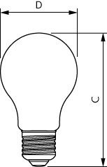 Master classe a lampe led bulb e27 4-60w 827 dim 840lm 50 000h filament claire