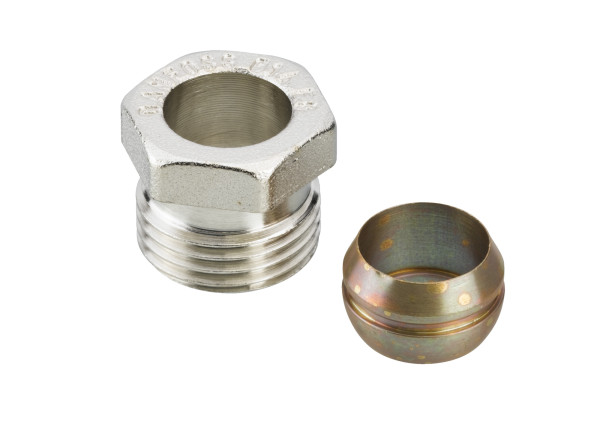 Raccord à visser mâle 1/2" pour tube cuivre 12/14